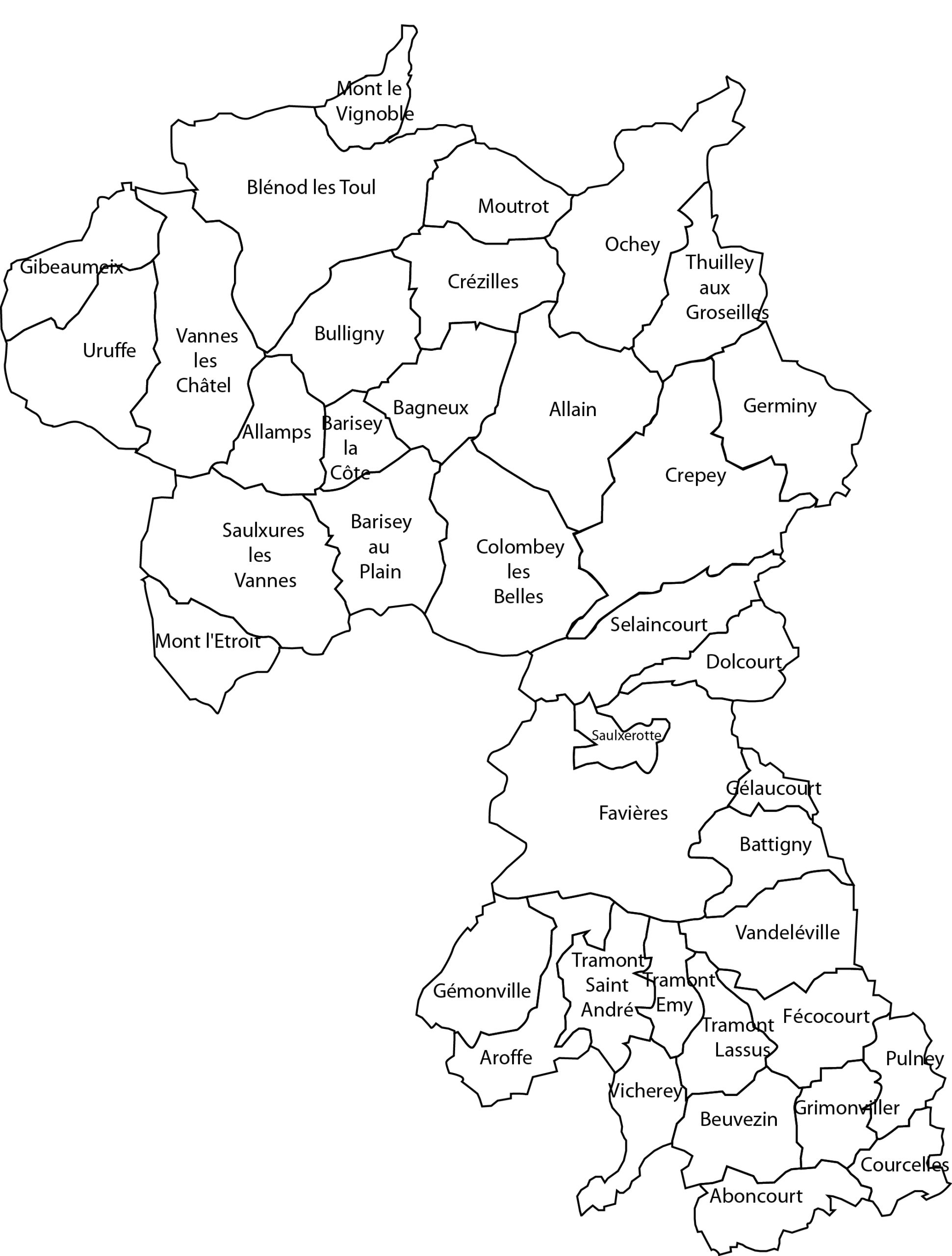 carte intercommunalité pays de colombey
