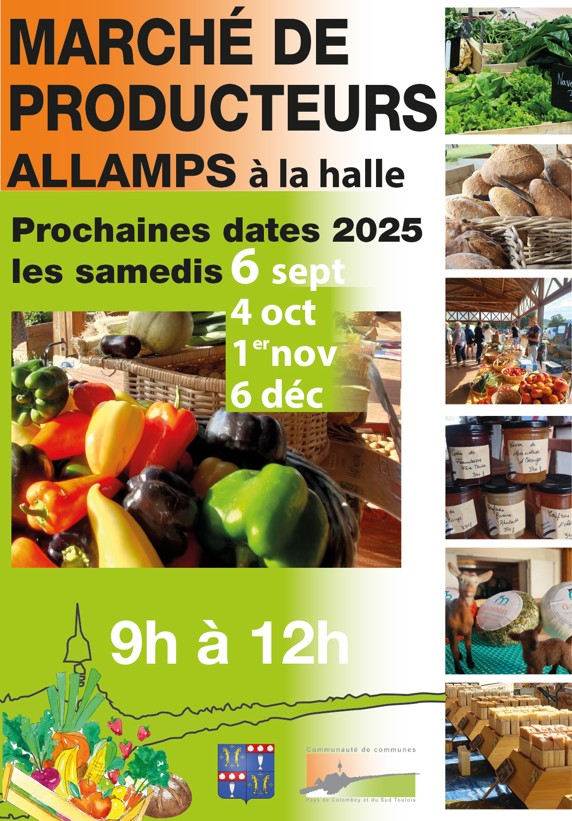 marché allamps 6 sept planche flyer 2025 marché de producteur Allamps